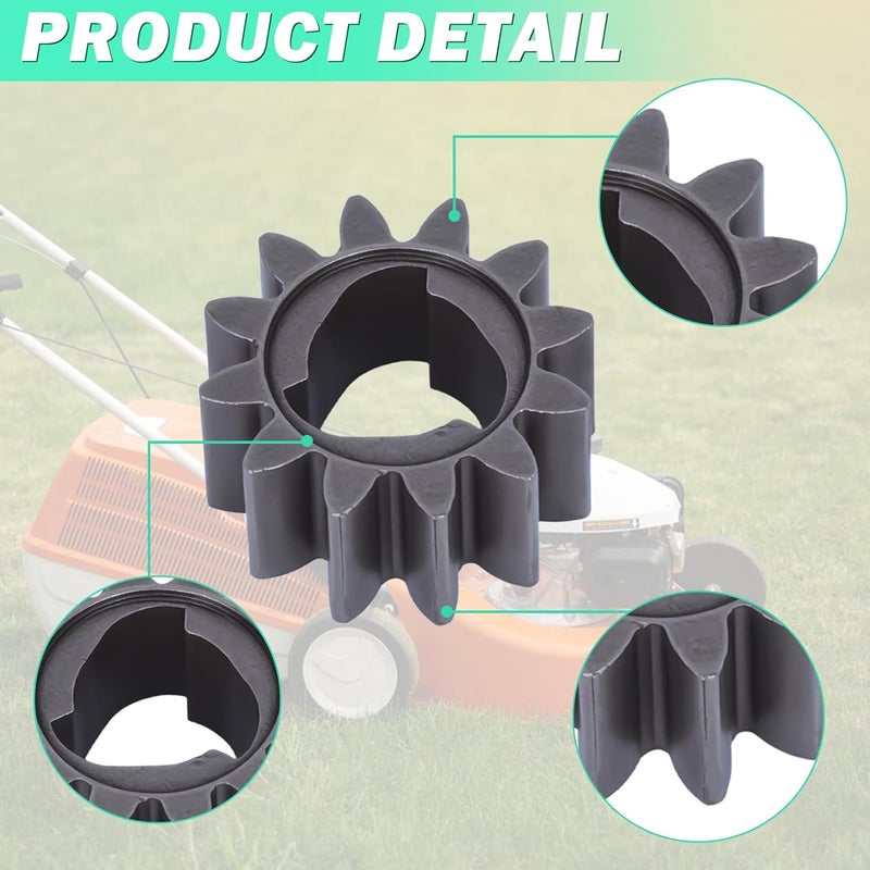 Adefol 4 Pack 42661-VE2-800 Pinion Gear - 12 Teeth Drive Gear for Honda HRM215 HRB215 HRS216 Lawn Mower, 12T Pinion Gear Lawn Mower Parts Fits HRB216K4 HRB216K5 Models Replace 42661-VE2-800 - Image 4